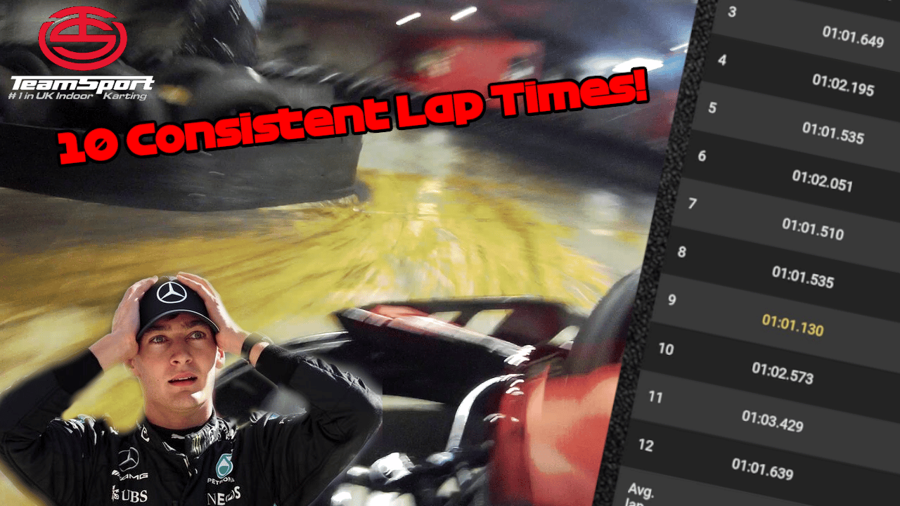 Mr Consistent! 10 consistently timed laps at TeamSport Sheffield! Got my rhythm back!!